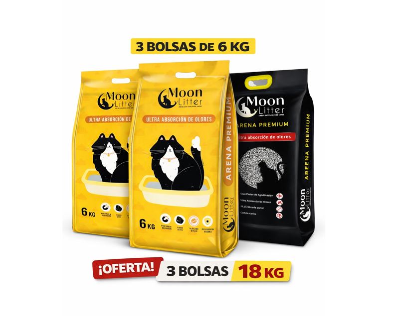OFERTA Arena Sanitaria 3 Bolsas de 6Kg (18Kg)